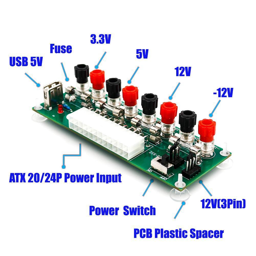 20/24Pin ATX Benchtop PC Power Adapter Board